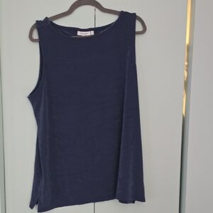 Chico's Dark Blue Sleeveless Tank Top